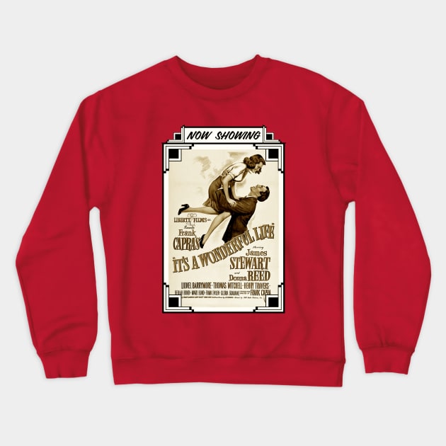 It's A Wonderful Life (Sepia) Crewneck Sweatshirt by Vandalay Industries